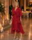 Midi Dress | V-Neckline, Flowing Silhouette 2