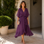 Midi Dress | V-Neckline, Flowing Silhouette 7