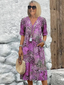 Midi Dress | Vibrant Pattern, Flowing Silhouette 4