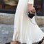 Midi Skirt | Pleated Design, High-Waist Satin Finish 2
