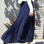Midi Skirt | Pleated Design, High-Waist Satin Finish 6