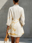 Mini Dress | A-Line Silhouette, Crochet Lace Accents 2