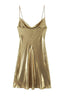 Mini Dress | Cowl Neck, Metallic Finish 2