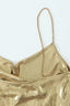 Mini Dress | Cowl Neck, Metallic Finish 3