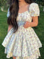 Mini Dress | Floral Print, Corset Waist 5