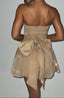 Mini Dress | Gold Sparkle, Strapless Corset Top 1