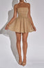 Mini Dress | Gold Sparkle, Strapless Corset Top 2