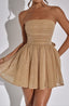 Mini Dress | Gold Sparkle, Strapless Corset Top 3