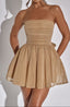Mini Dress | Gold Sparkle, Strapless Corset Top 4