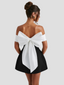 Mini Dress | Off Shoulder, Back Bow Detail 2