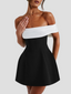 Mini Dress | Off Shoulder, Back Bow Detail 3
