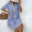 Mini Dress | Printed Design, Short Sleeves 0