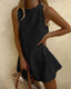 Mini Dress | Scalloped Trim, A-Line Silhouette 2
