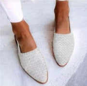 Mules Shoes | Woven Design, Pointed Toe 2