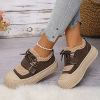 Nirelia Women's Warm Comfort Sneakers - Cozy Winter Footwear with Plush Lining & Non-Slip Sole 0