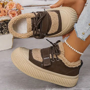 Nirelia Women's Warm Comfort Sneakers - Cozy Winter Footwear with Plush Lining & Non-Slip Sole 1