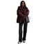 Women’s Shiny Hooded Jacket with Adjustable Waist Drawstring