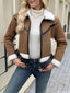 Women’s Teddy Fur Jacket with Collar and Pockets