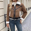 Women’s Teddy Fur Jacket with Collar and Pockets