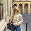 Women’s Trench Jacket with Belt and Double Button Placket