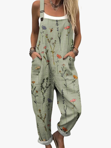 Overalls for Women | Floral Pattern, Adjustable Straps 1