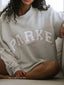Oversized Hoodie | Chenille Varsity Lettering, Crewneck Design 11