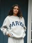 Oversized Hoodie | Chenille Varsity Lettering, Crewneck Design 4