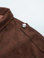 Oversized Suedette Leather Jacket for Women - Casual Biker Style, Soft Texture, Comfortable Fit 3