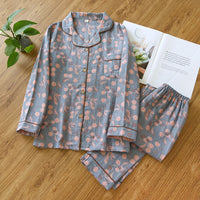 Pajama Set | Loose Fit, Floral Patterns 1