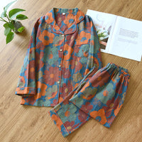 Pajama Set | Loose Fit, Floral Patterns 2
