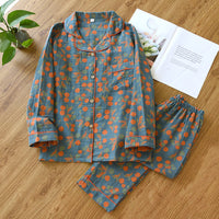 Pajama Set | Loose Fit, Floral Patterns 3