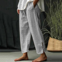 Pants | Drawstring Waist, Tapered Leg Cotton 2