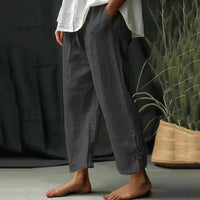 Pants | Drawstring Waist, Tapered Leg Cotton 4