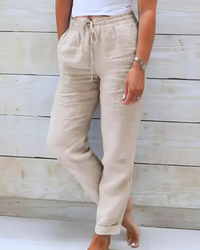 Pants | Elastic Waistband, Lightweight Cotton Fabric 1