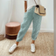 Pants | Elastic Waistband, Striped Design, Side Pockets 2
