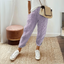 Pants | Elastic Waistband, Striped Design, Side Pockets 4