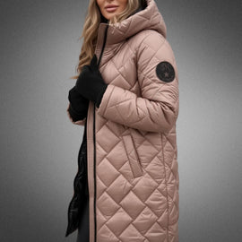 Puffer Jacket Women | Padded Silhouette, Hooded Collar 0