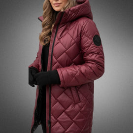 Puffer Jacket Women | Padded Silhouette, Hooded Collar 3