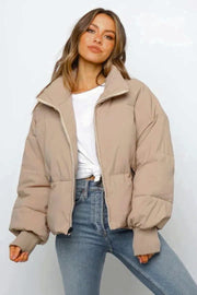 Puffer Jacket | Cropped Length, Quilted Design 0