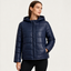 Quilted Jacket | Glossy Finish, Hooded with Pockets 0