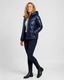 Quilted Jacket | Glossy Finish, Hooded with Pockets 1