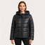 Quilted Jacket | Glossy Finish, Hooded with Pockets 7