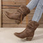 Slouchy Ankle Boots | Braided Tassel Block Heel Western Booties – BRIAR
