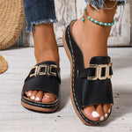 Sandal | Wedge Sole, Slip-On Design 0