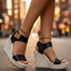 Sandals | Adjustable Ankle Strap, Platform Wedge Heel 2
