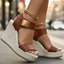 Sandals | Adjustable Ankle Strap, Platform Wedge Heel 6