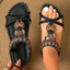 Sandals | Ibiza Style, Sculpted Gold Pearls 2