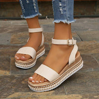 Sandals | Open Toe, Adjustable Ankle Strap 0