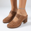 Sandals | Openwork Pattern, Adjustable Strap, Stable Heel 2