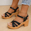Sandals for Women | Braided Toe Strap, Block Heel 2